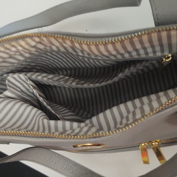 Joy Mangano Leather Double Decker Tote - Picture 3 of 12